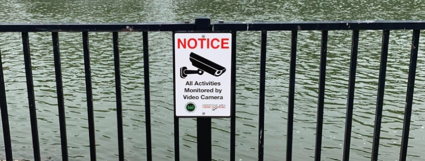 Security camera in use notice
